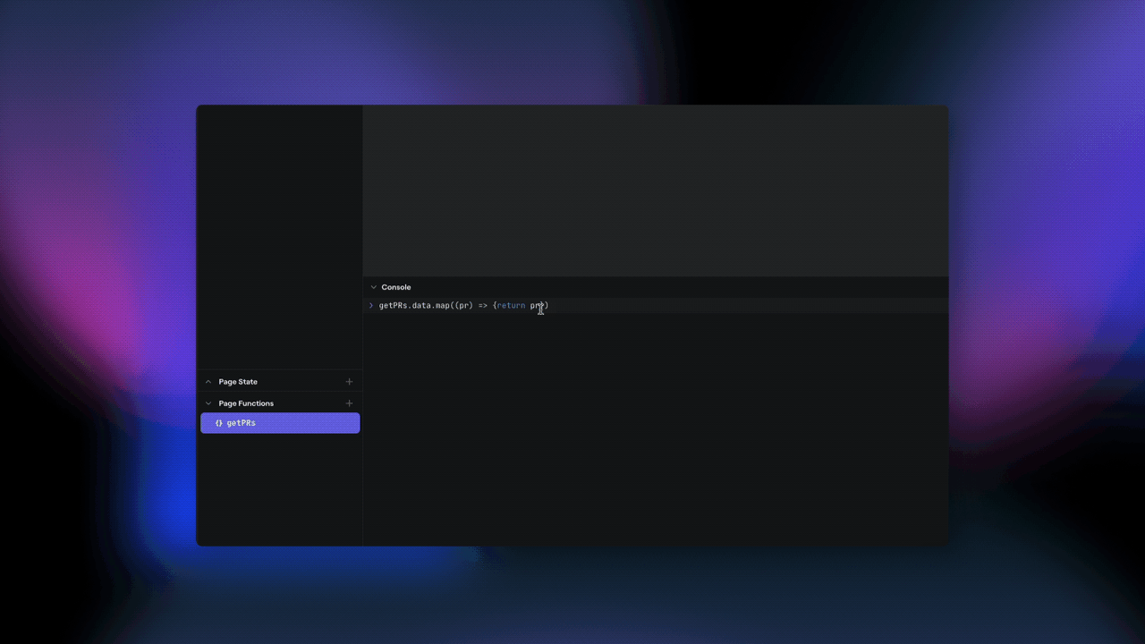 Typeahead returns results based on the function’s returned data.