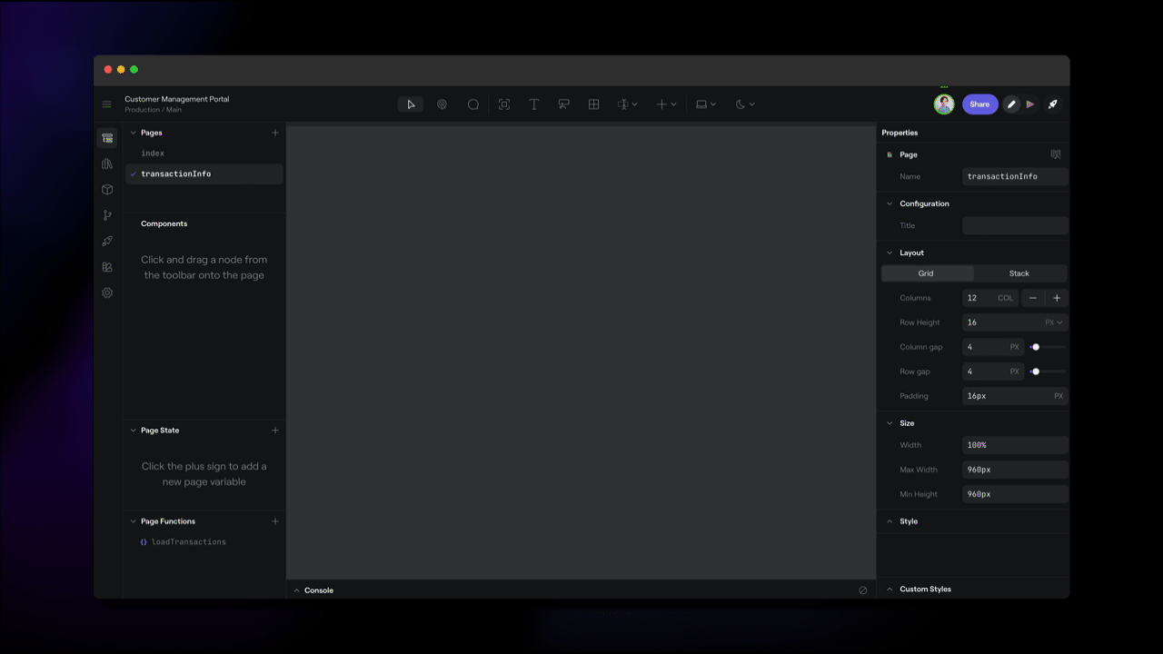 Quickly drop in and configure new data tables.