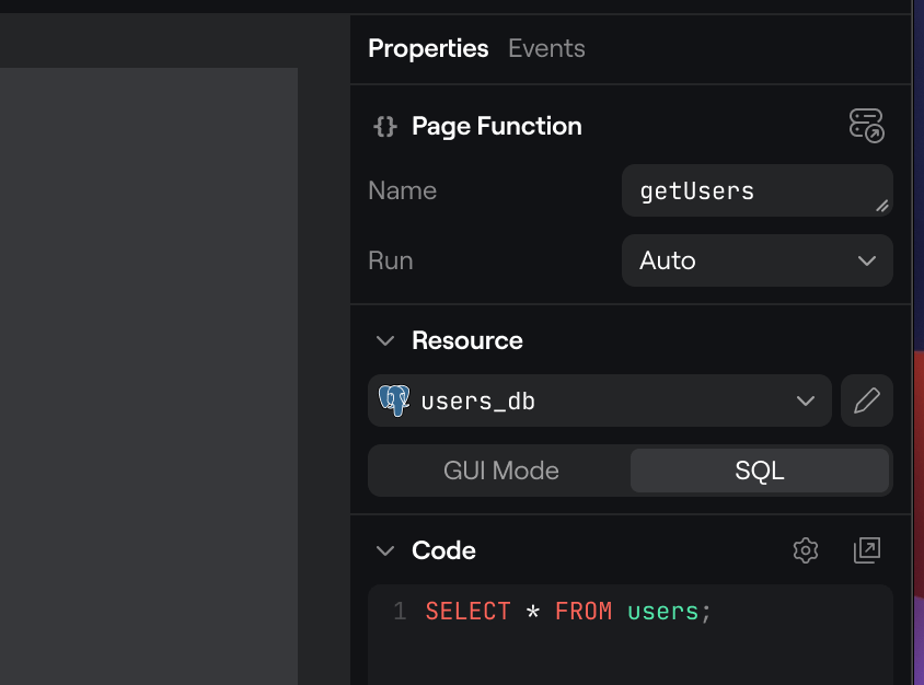 PostgreSQL Resource Editor